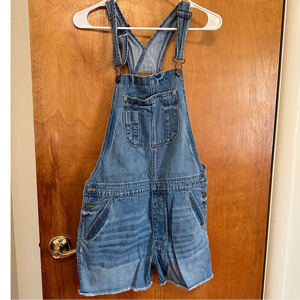 American Eagle Outfitters Blue Denim Overalls